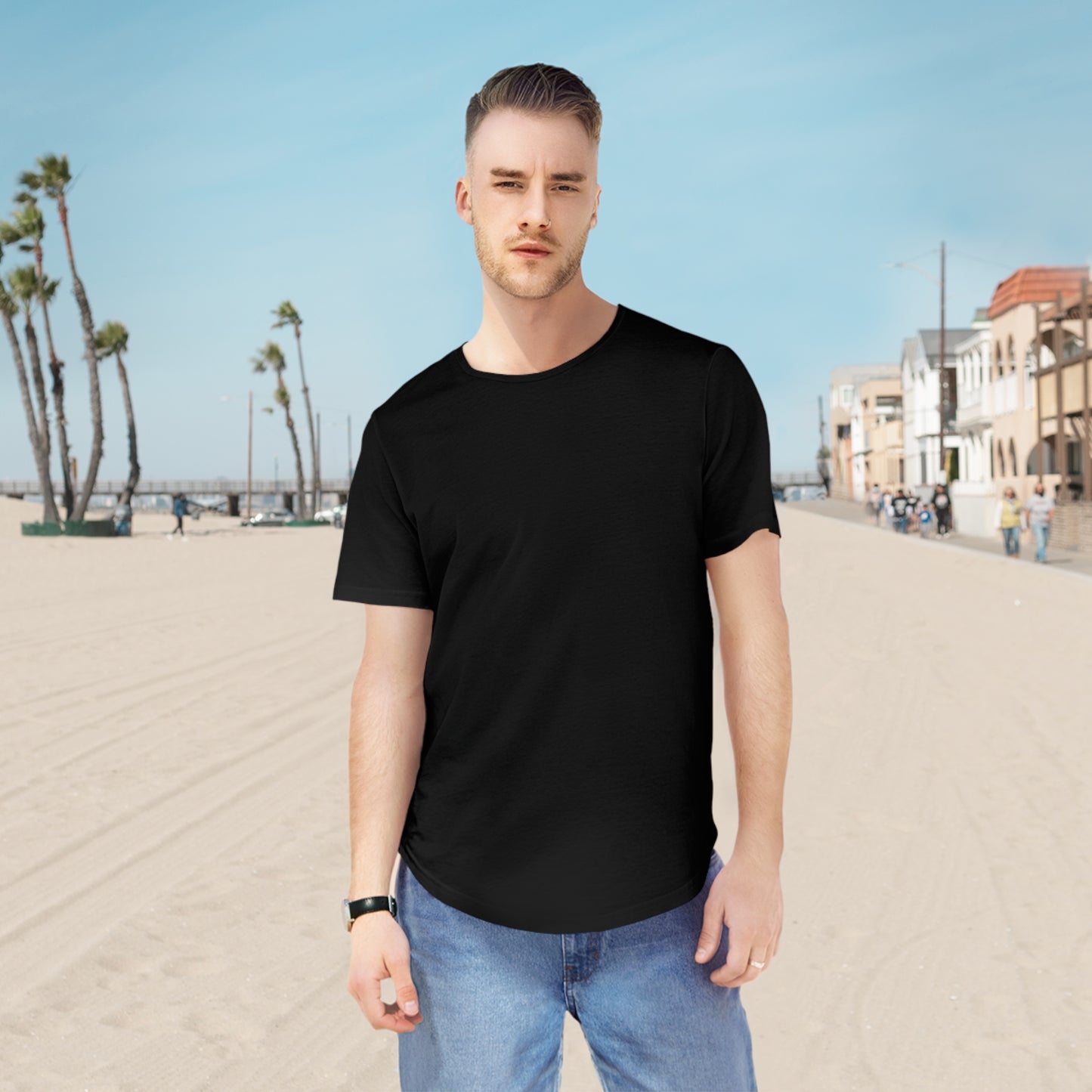 Plain Black Tee - Drop fit