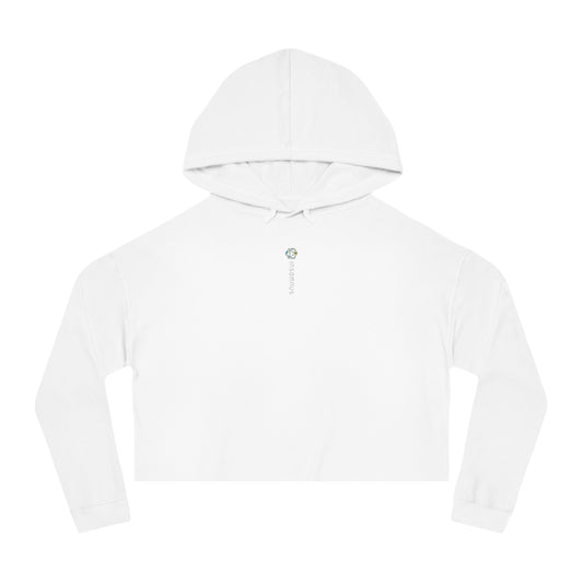 Compressional Awareness - Womens Cropped-Top Hoodie