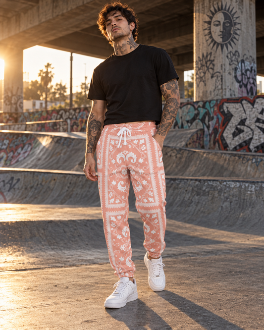 bandana-joggers-peach front underpass-skatepark v01