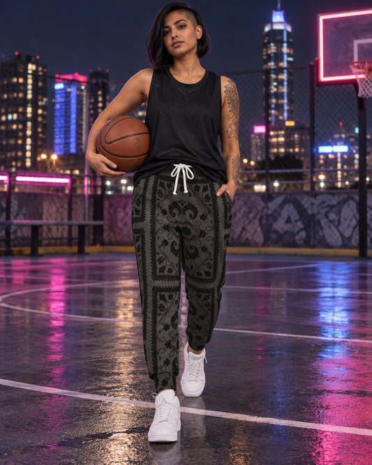 bandana-joggers-slate front neon-basketball-rooftop v01