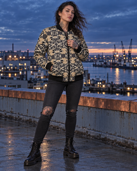 shogun-seas-womens-bomber front harbor-rooftop v01